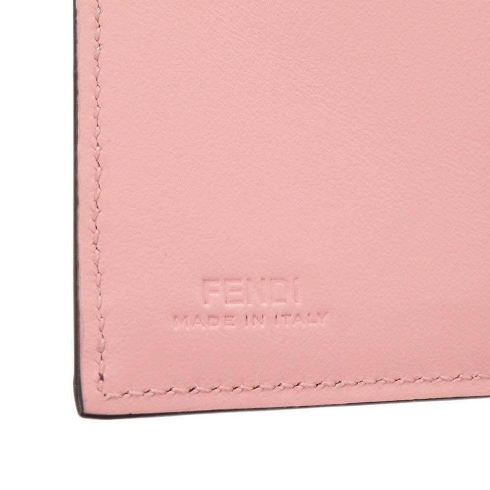 FENDI Tri-fold wallet 8M0480ATXVF1QIT Cotton, Polyurethane Brown New Year Collection FF Fabric