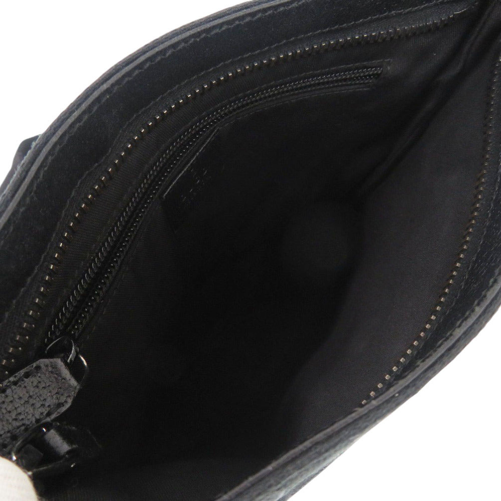 GUCCI Shoulder Bag 122793 GG canvas, leather black