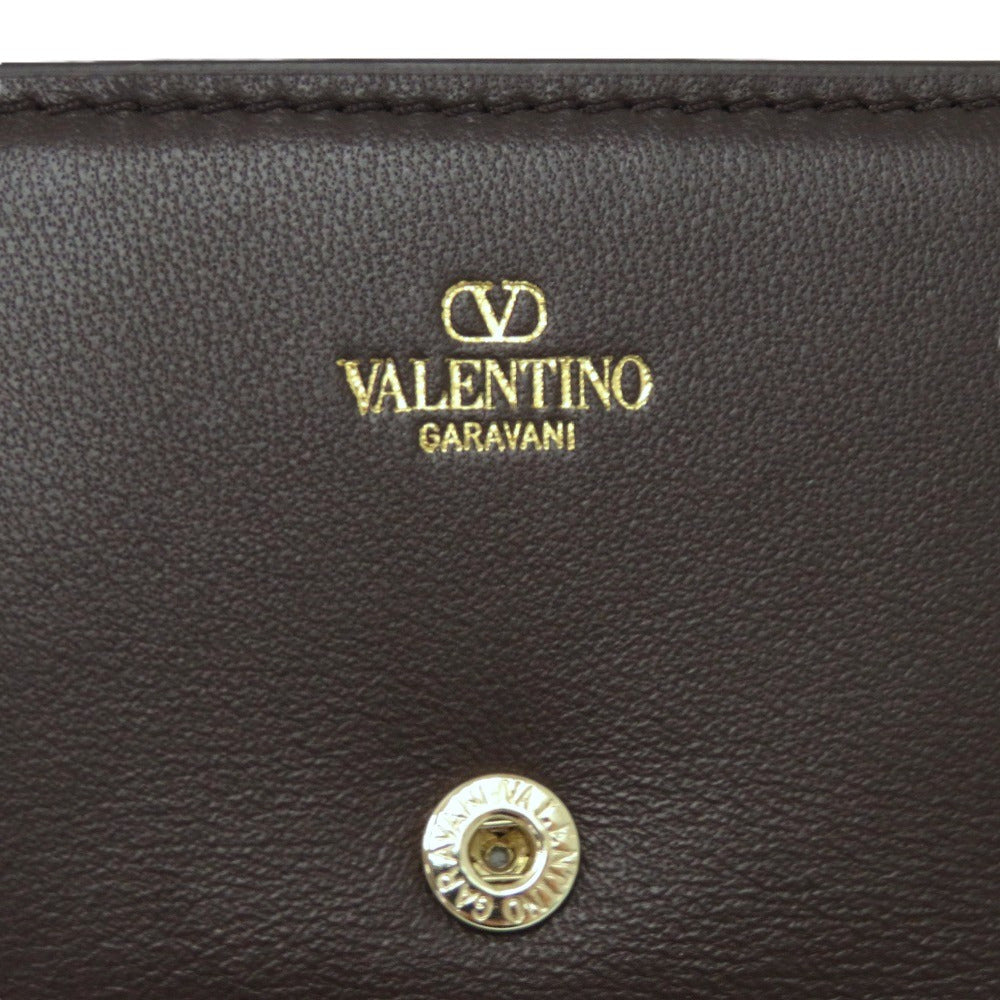 VALENTINO Tri-fold wallet Canvas, Leather beige Roco Toile Iconograph