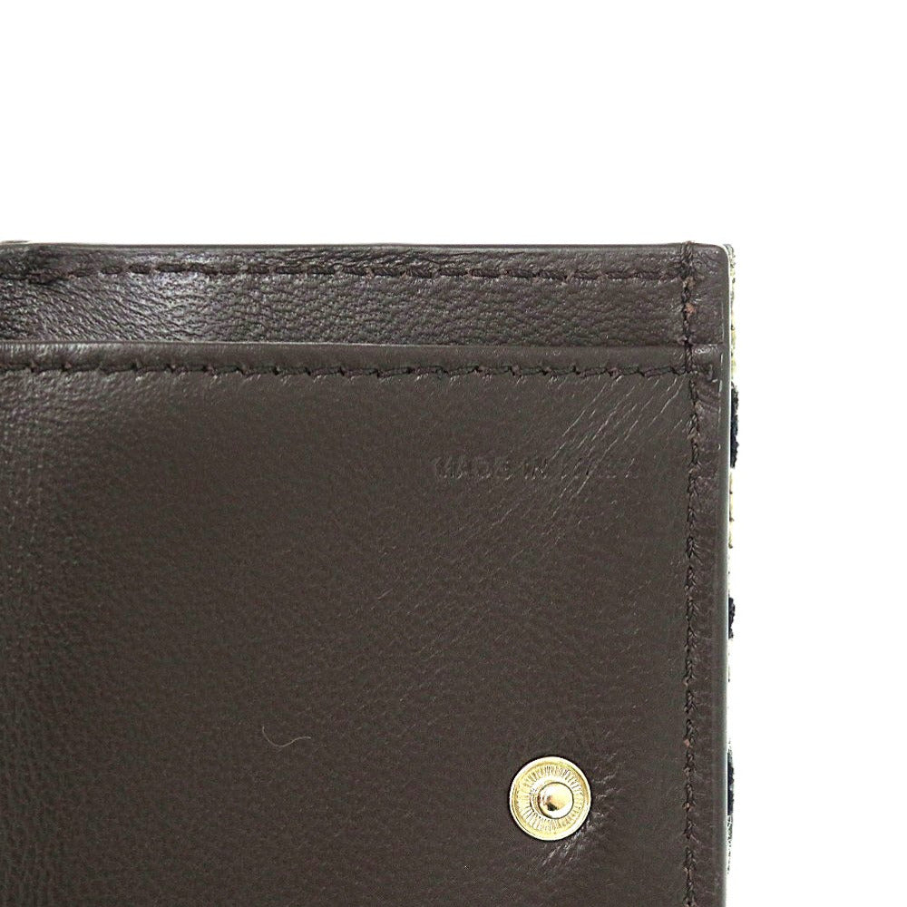 VALENTINO Tri-fold wallet Canvas, Leather beige Roco Toile Iconograph