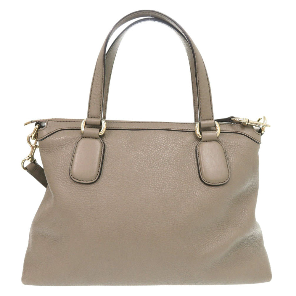 GUCCI Handbag 308362 leather Gurege Soho Interlocking Women Used Authentic