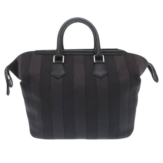 FENDI Handbag Canvas, Leather black