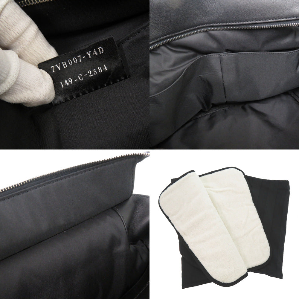 FENDI Handbag Canvas, Leather black