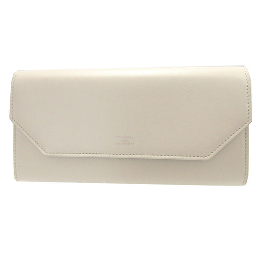 BALENCIAGA Long Wallet Purse 736732 leather white ENVELOPE