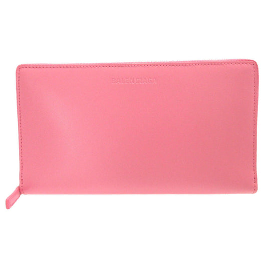 BALENCIAGA Long Wallet Purse 664041 leather pink