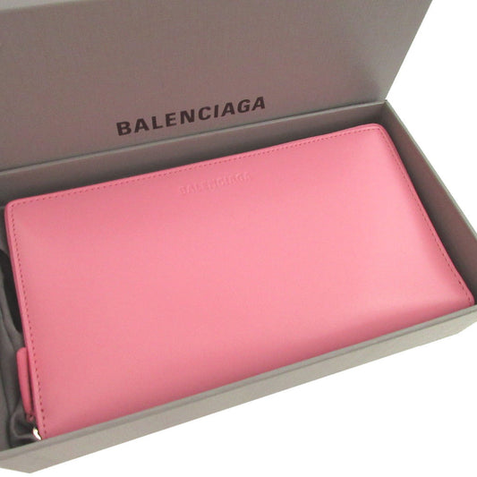 BALENCIAGA Long Wallet Purse 664041 leather pink