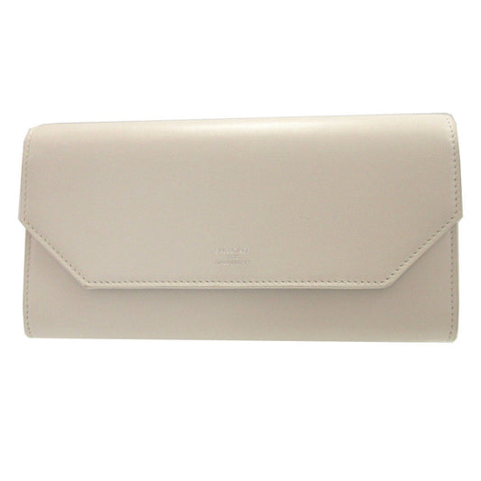 BALENCIAGA Long Wallet Purse 736732 leather white ENVELOPE