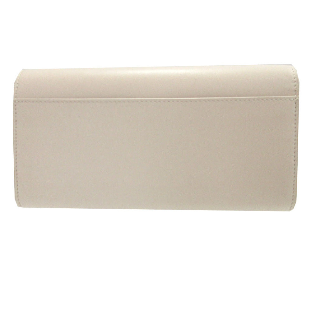 BALENCIAGA Long Wallet Purse 736732 leather white ENVELOPE