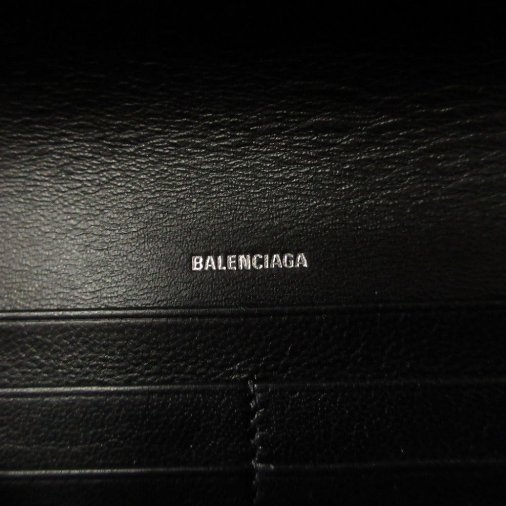 BALENCIAGA Long Wallet Purse 736732 leather white ENVELOPE