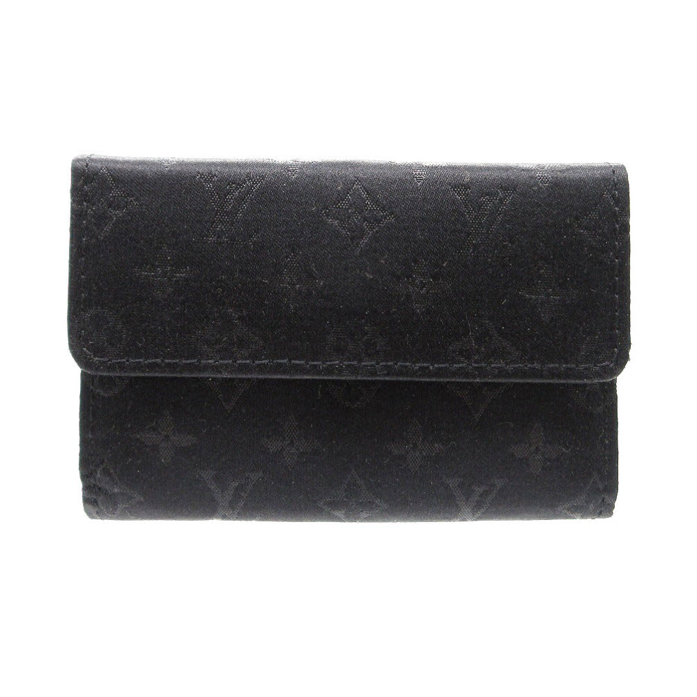 LOUIS VUITTON Coin case M92137 Monogram satin black Porte Monnaie Satin Monogram