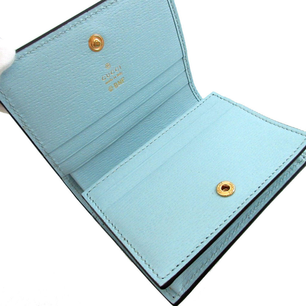 GUCCI Bifold Wallet 701009 leather blue Bananya