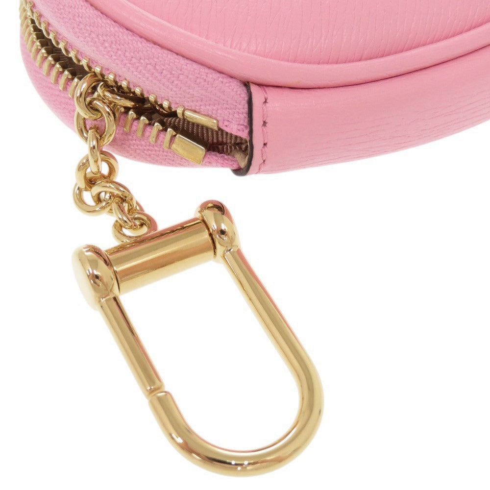 GUCCI Coin case 701062 leather pink x Bananya Heart Shape