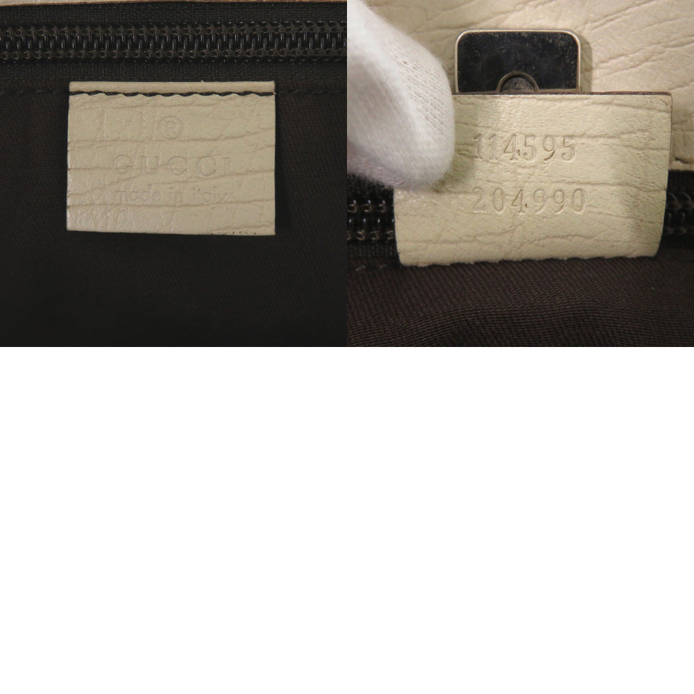 GUCCI Tote Bag 114595 PVC beige