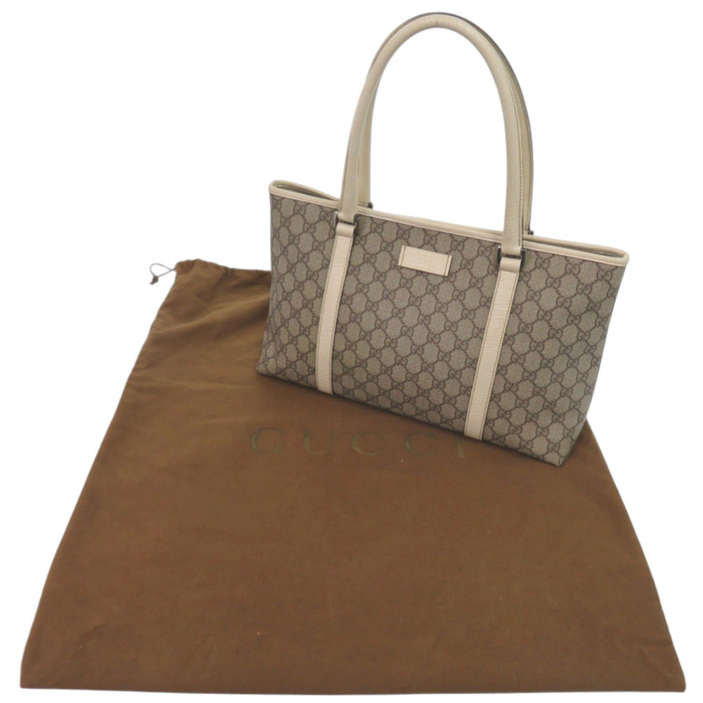 GUCCI Tote Bag 114595 PVC beige