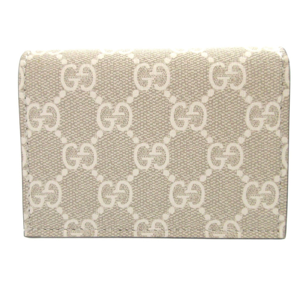 GUCCI Bifold Wallet 658610 Leather, GG Supreme pink GG Marmont