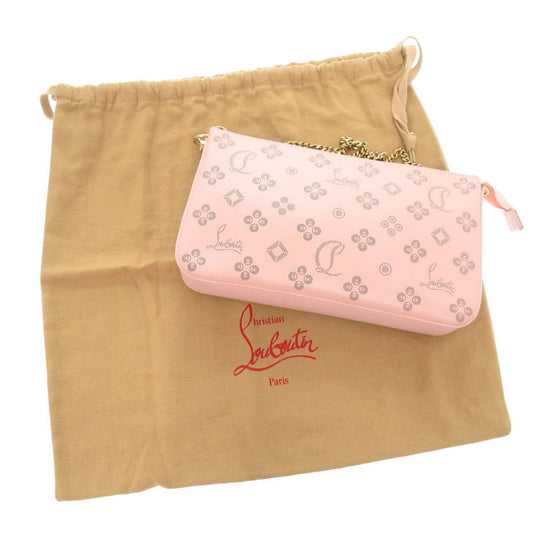 Christian Louboutin Shoulder Bag 3225038 leather pink Rubira Zip Up
