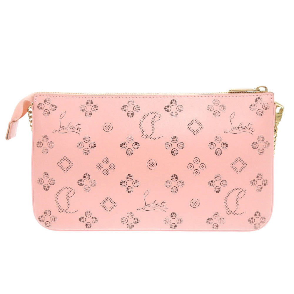 Christian Louboutin Shoulder Bag 3225038 leather pink Rubira Zip Up