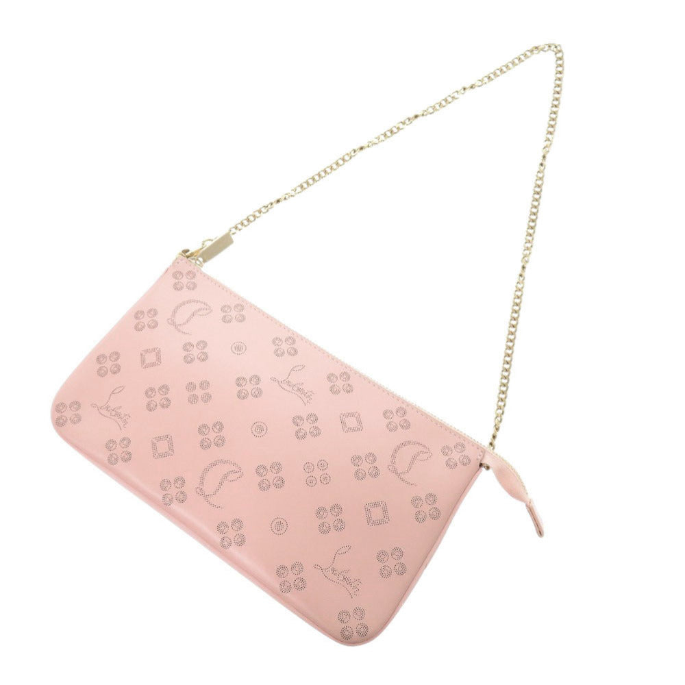 Christian Louboutin Shoulder Bag 3225038 leather pink Rubira Zip Up