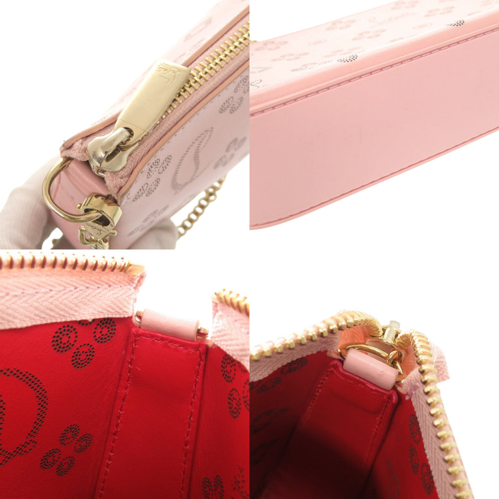Christian Louboutin Shoulder Bag 3225038 leather pink Rubira Zip Up