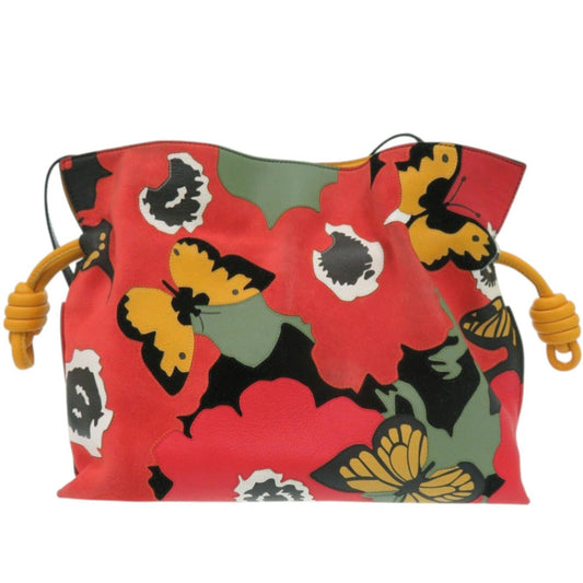 LOEWE Shoulder Bag leather Red Flamenco Joe Brainard collaboration