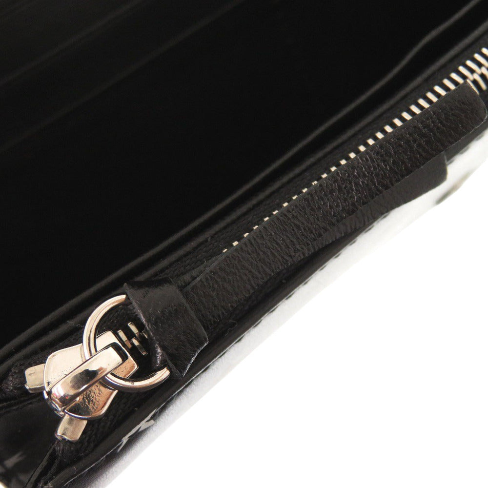 BALENCIAGA Long Wallet Purse 499207 leather black
