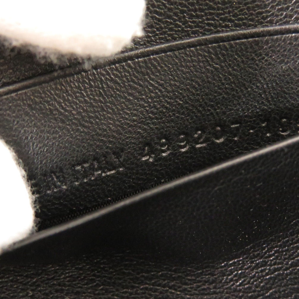 BALENCIAGA Long Wallet Purse 499207 leather black