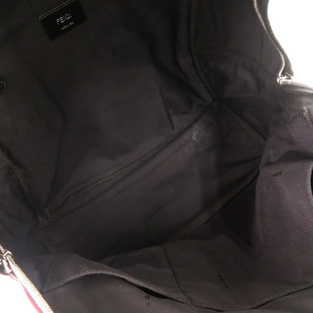 FENDI Backpack 7VZ012 Nylon, Leather Red monster