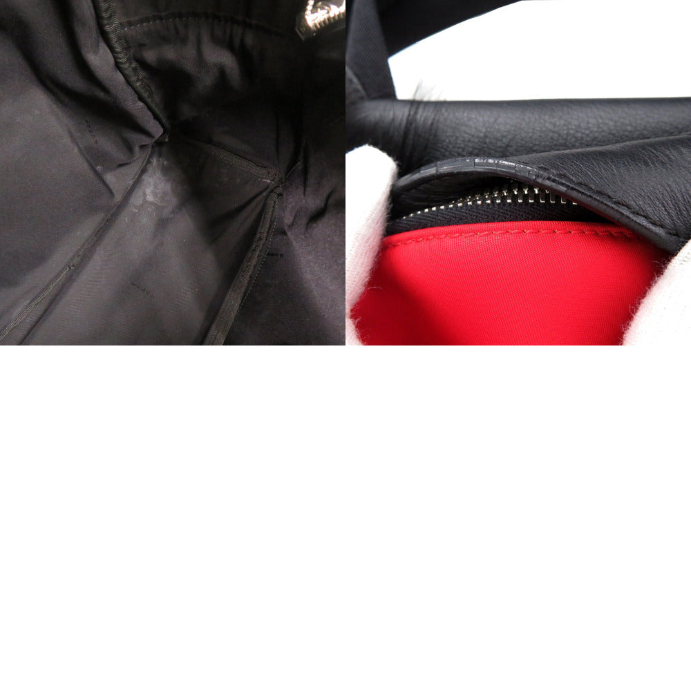 FENDI Backpack 7VZ012 Nylon, Leather Red monster