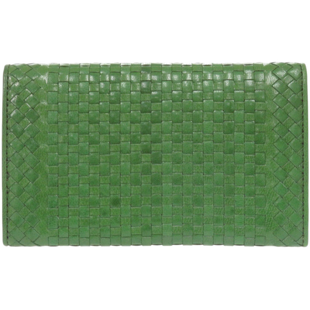 PRADA Bifold Wallet 1M1438 Goat leather green