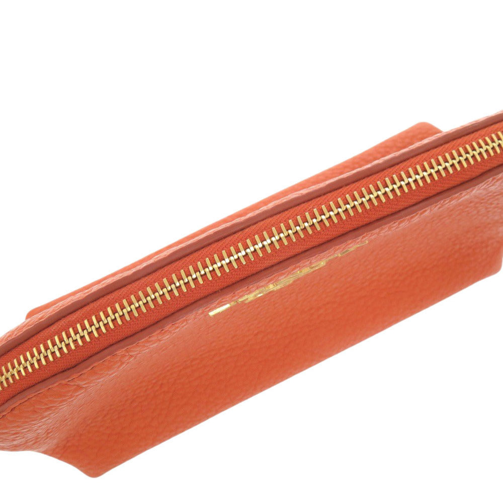 PRADA Pouch leather Orange