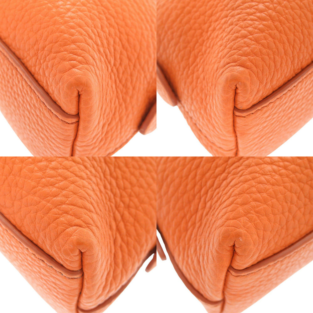 PRADA Pouch leather Orange