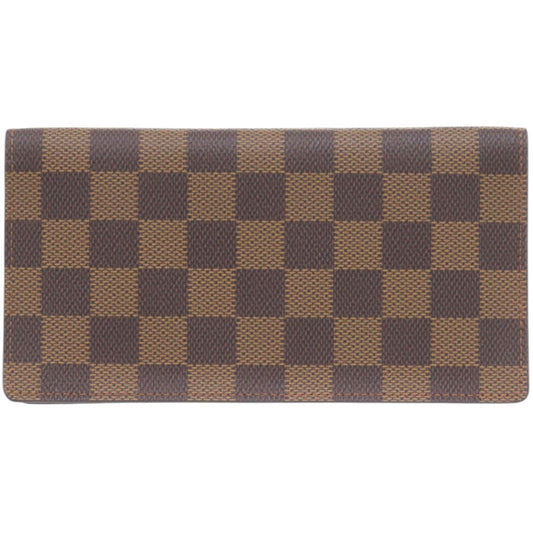 LOUIS VUITTON Long Wallet Purse N60825 Damier canvas Brown Damier Porte Cartes Credit
