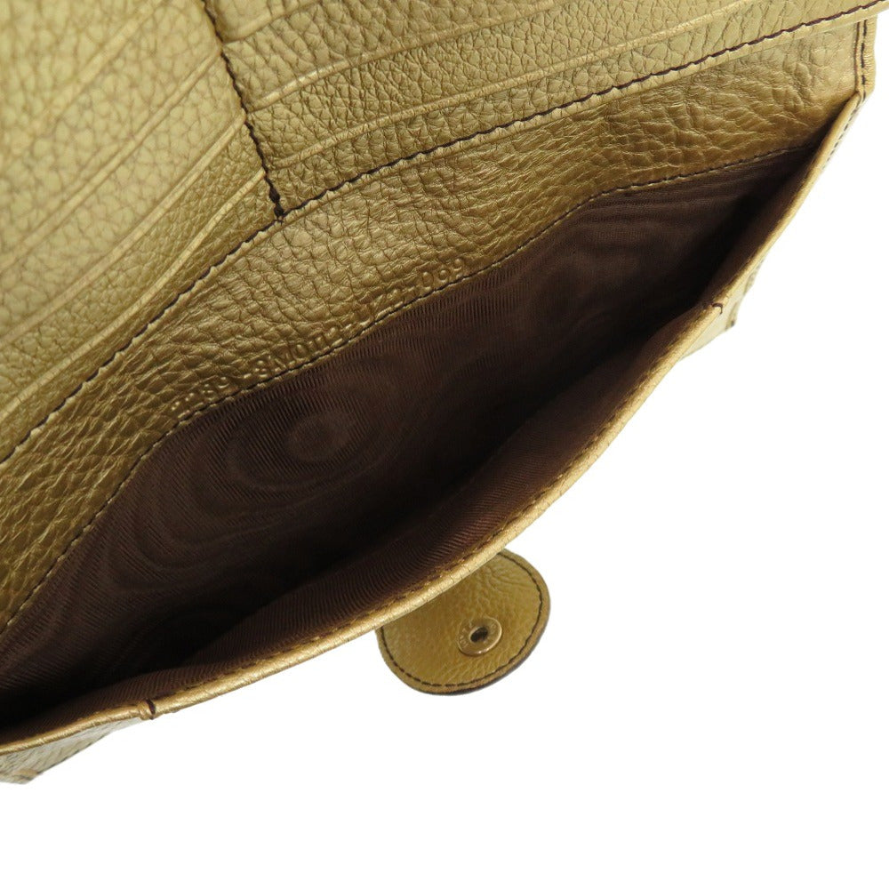 FENDI Long Wallet Purse AG20193 canvas Brown Zucca W Hook Wallet