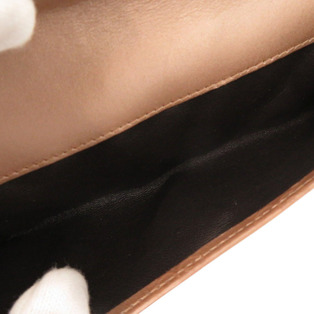 GUCCI Long Wallet Purse 203550 leather pink beige Guccisima