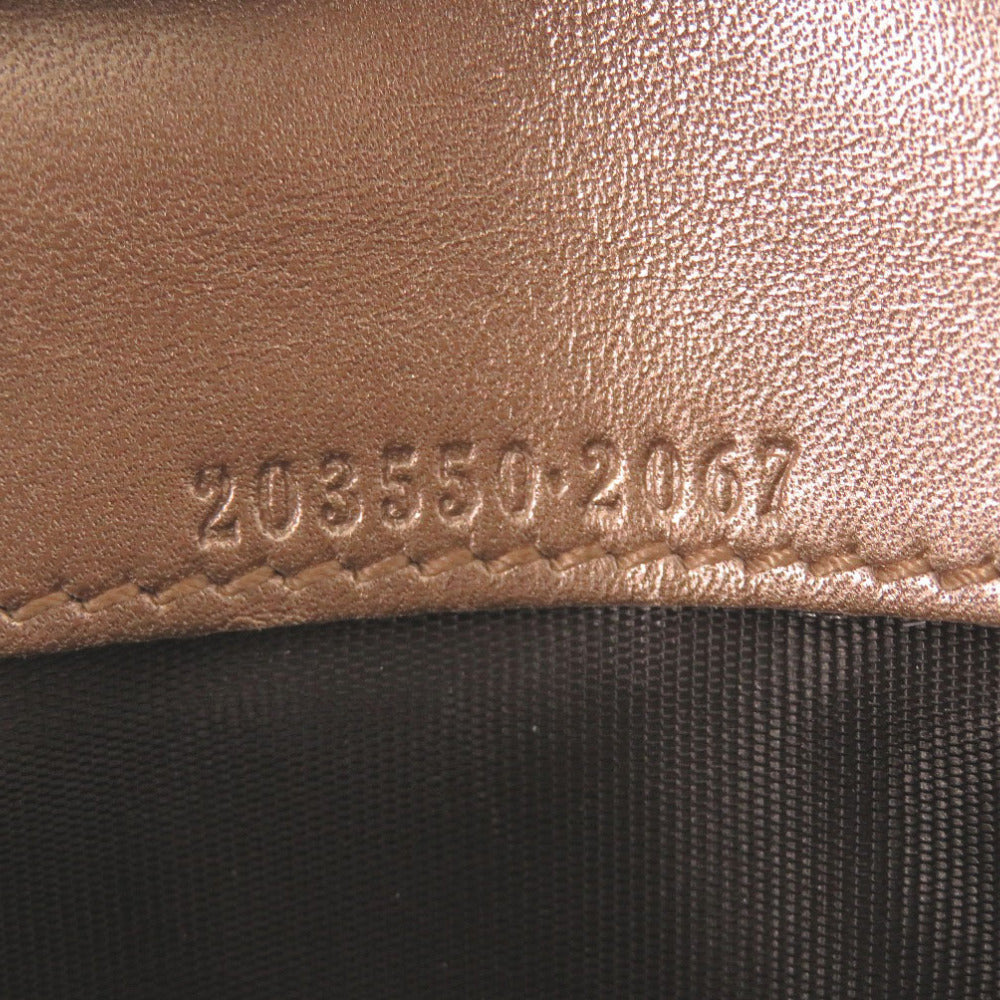GUCCI Long Wallet Purse 203550 leather pink beige Guccisima