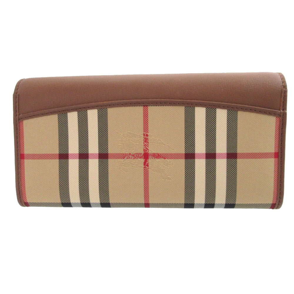 BURBERRY Long Wallet Purse 3982452 leather beige