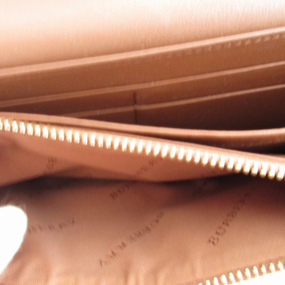 BURBERRY Long Wallet Purse 3982452 leather beige