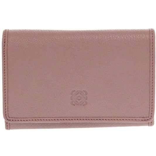 LOEWE Long Wallet Purse leather purple Amazona anagram