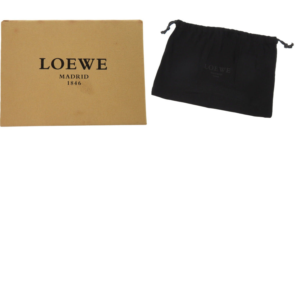 LOEWE Long Wallet Purse leather purple Amazona anagram