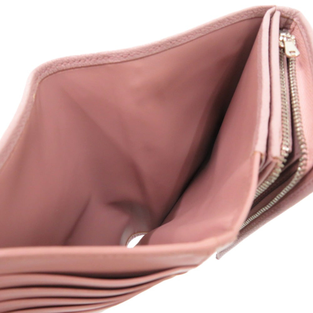 LOEWE Long Wallet Purse leather purple Amazona anagram
