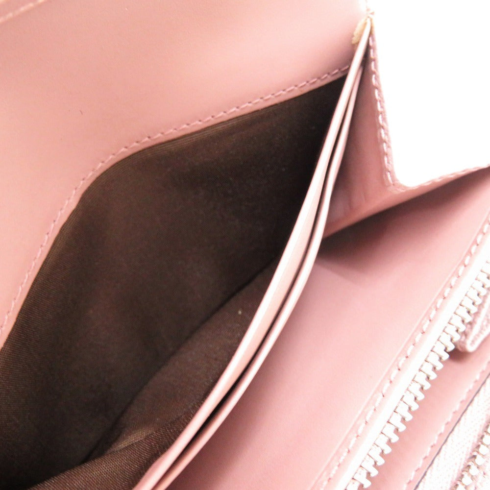 LOEWE Long Wallet Purse leather purple Amazona anagram
