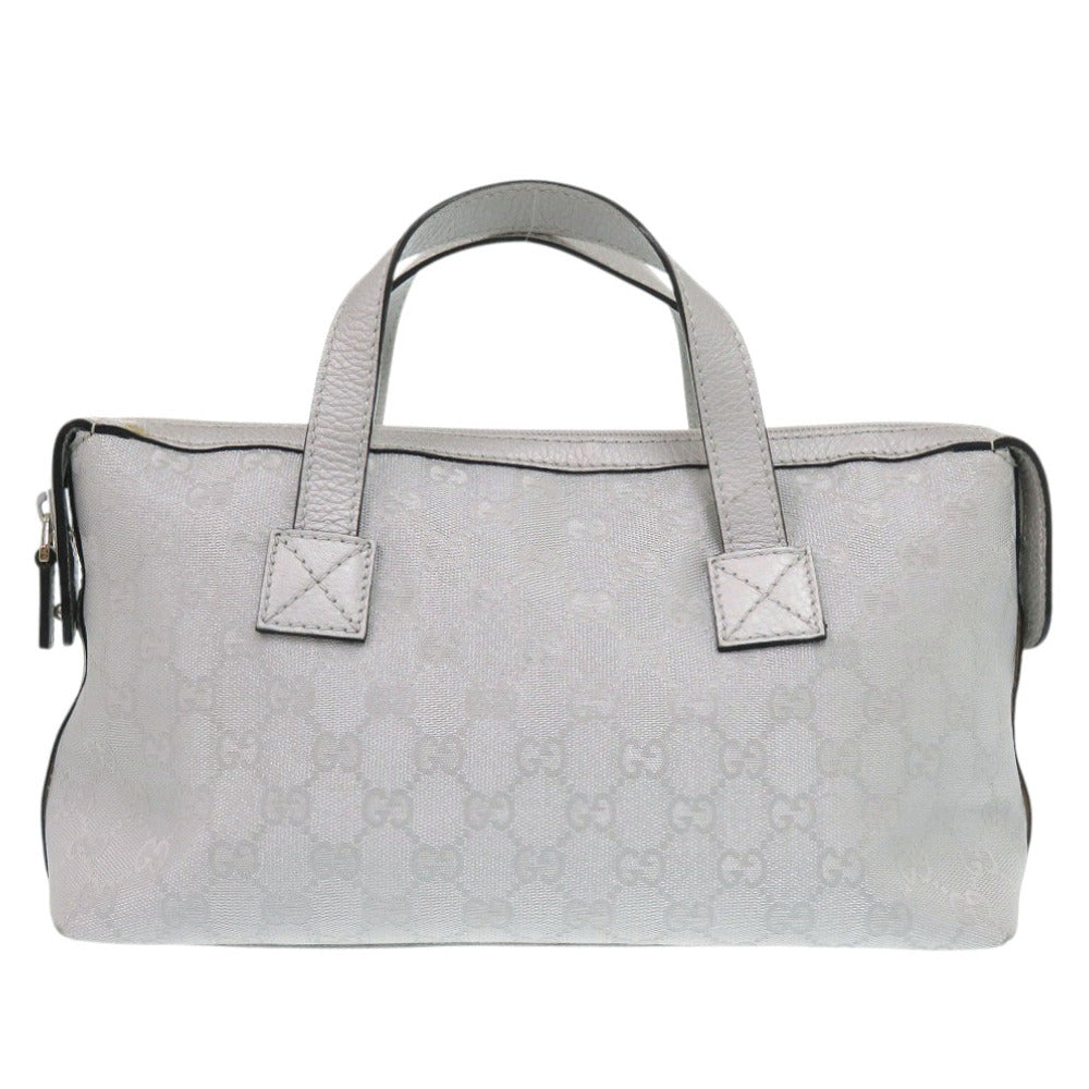 GUCCI Handbag 264210 GG canvas, leather Silver