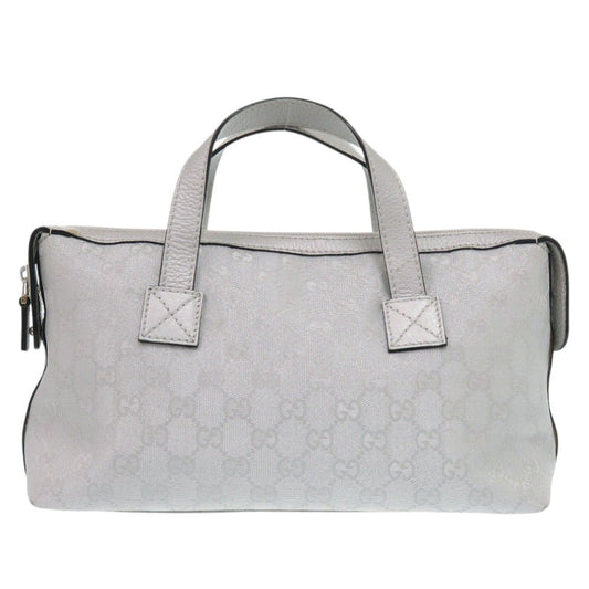 GUCCI Handbag 264210 GG canvas, leather Silver