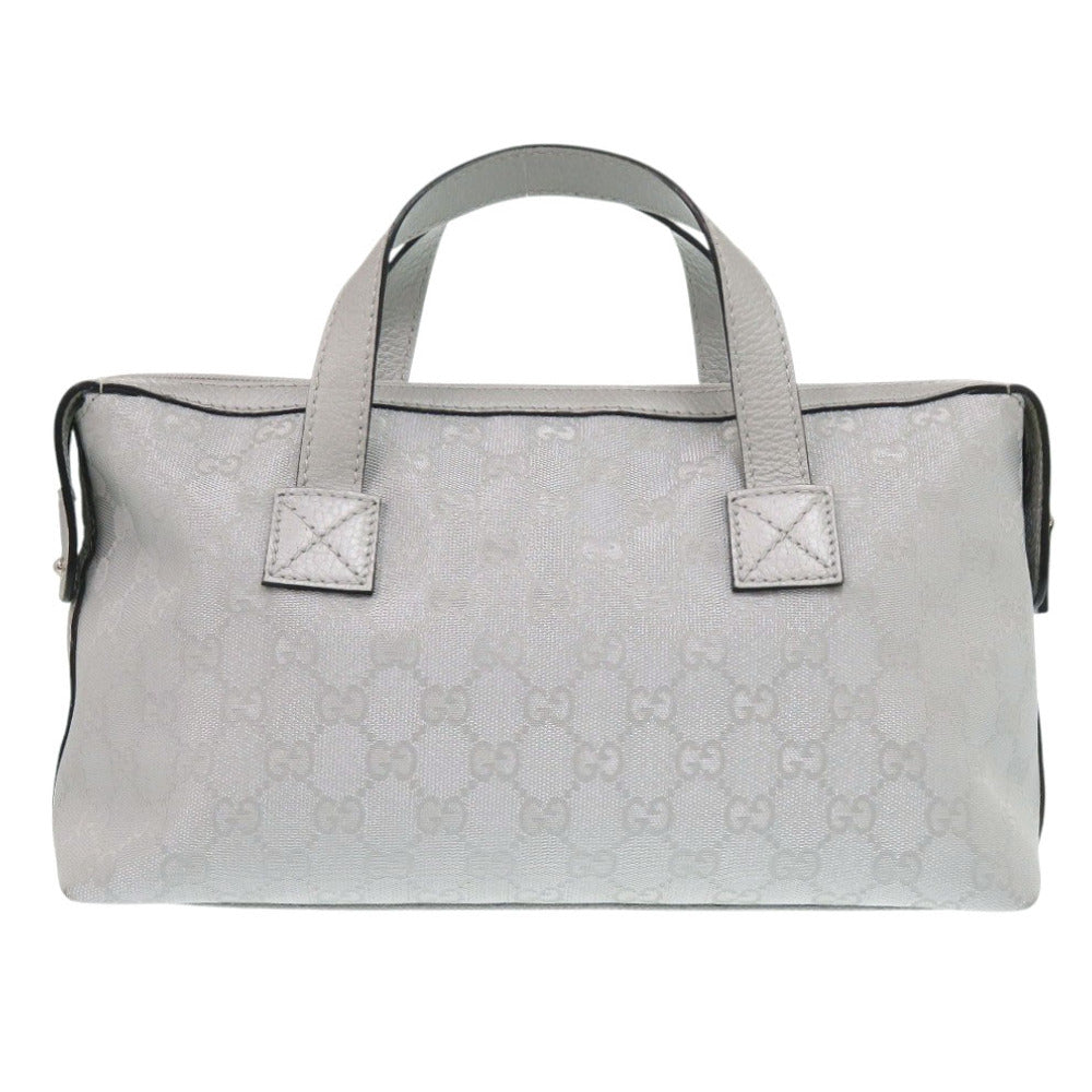 GUCCI Handbag 264210 GG canvas, leather Silver