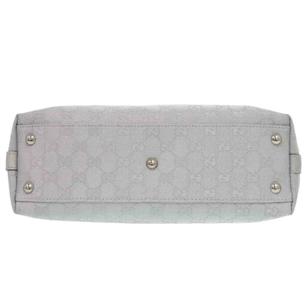 GUCCI Handbag 264210 GG canvas, leather Silver