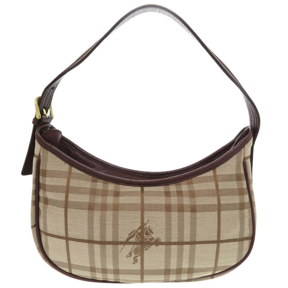 BURBERRY Shoulder Bag Canvas, Leather beige