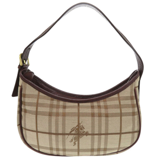 BURBERRY Shoulder Bag Canvas, Leather beige