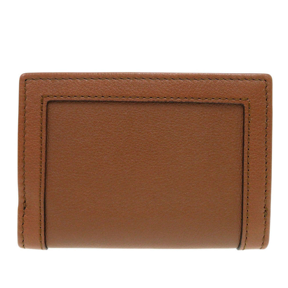 GUCCI Tri-fold wallet 658633 Leather, Bamboo Brown Diana medium