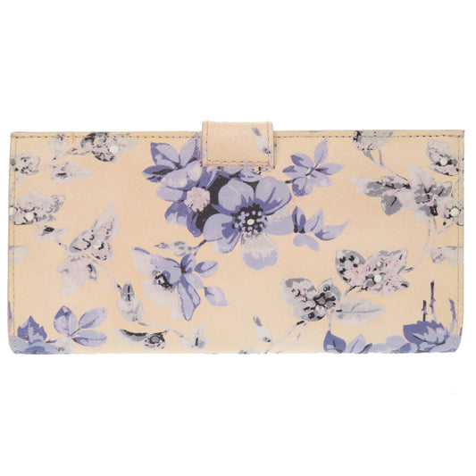 PRADA Long Wallet Purse 1MV025 leather Ivory Floral