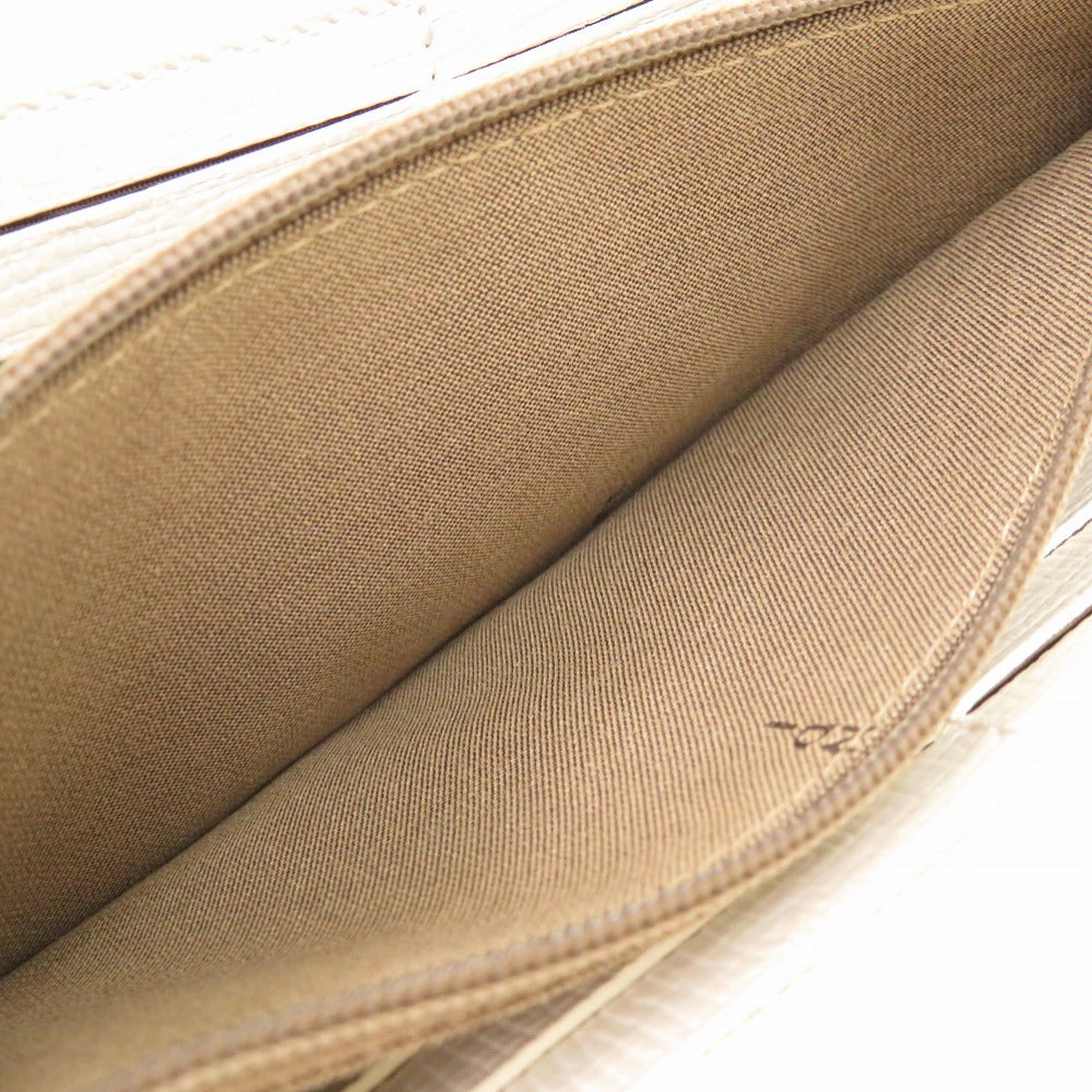 FENDI Long Wallet Purse 8M0024 leather white FF Zucca